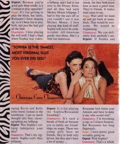 Press or magazine clipping featuring Erika Page White