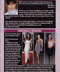 Press or magazine clipping featuring Erika Page White